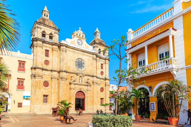 Iglesia de San Pedro Claver en Cartagena, Colombia